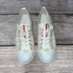 Prada Sneakers Cream Sz 39.5 (9.5US)
